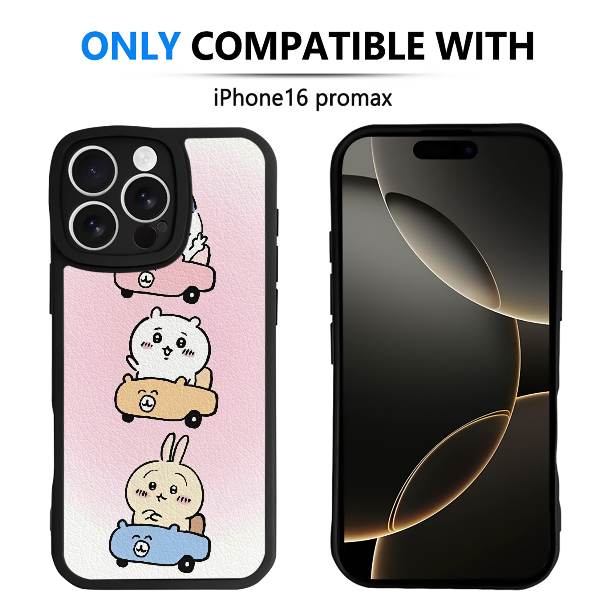 （画像用） ちいかわ Chii-kawa 【iPhone 16シリーズ対応】シリコンスマホケース（レザー調） 材質：シリコン